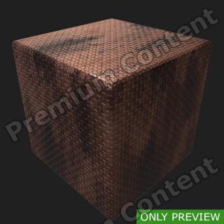 PBR substance preview metal floor rusty 0004